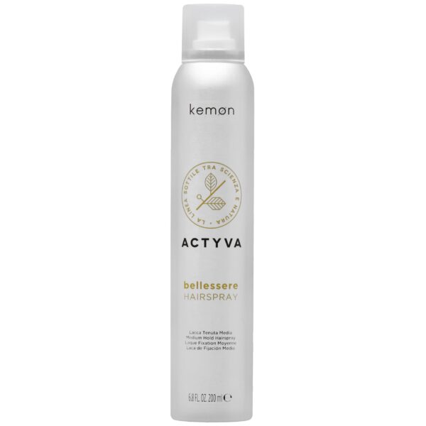 Kemon Actyva Bellessere Hairspray - lakier do włosów o naturalnym wykończeniu, 200ml