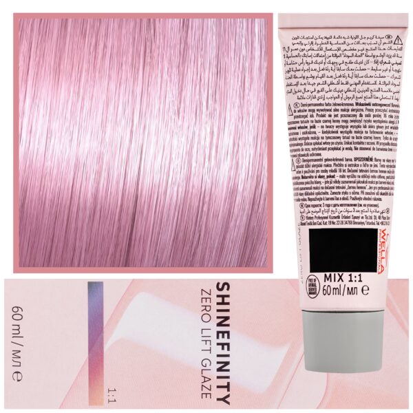 Wella Shinefinity Zero Lift Glaze - profesjonalna farba do włosów, 60ml 00/56 | Różowy Wzmacniacz