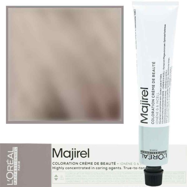 Loreal Majirel - profesjonalna farba do włosów, paleta kolorów, 50ml 9.12 Bardzo Jasny Blond Popielato-Opalizujący