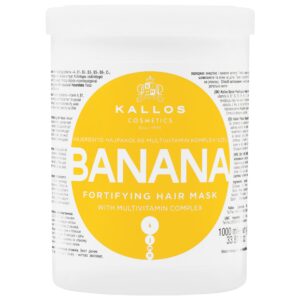 Kallos Banana Fortifying - wzmacniająca maska do włosów suchych i zniszczonych, 1000ml