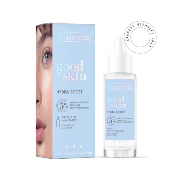 Bielenda HYDRA BOOST - Serum silnie nawilżające - kwas hialuronowy, trehaloza, tripeptyd