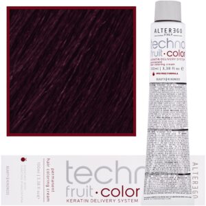Alter Ego Technofruit Color – farba z keratyną do trwałej koloryzacji włosów, 100ml 5/26 | Jasny Kasztan Irysowo Czerwony