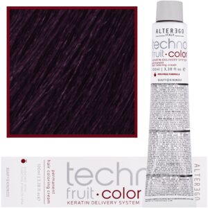 Alter Ego Technofruit Color – farba z keratyną do trwałej koloryzacji włosów, 100ml 6/22 | Ciemny Blond Intensywnie Fioletowy