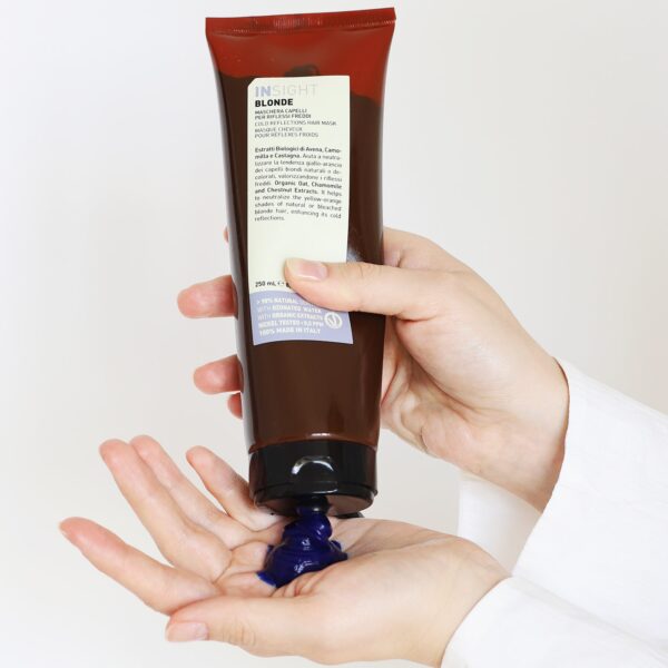 Maska do włosów blond z pigmentem - BLONDE MASK 250 ml INSIGHT