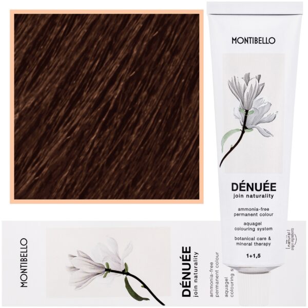 Montibello Denuee – naturalna wegańska farba do włosów bez amoniaku, 60 ml 6,63 | Złoto-Kasztanowy Ciemny Blond