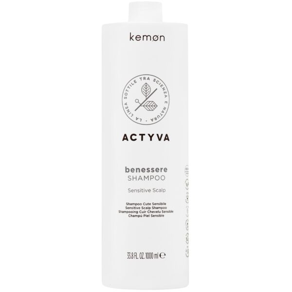Kemon Actyva Bennessere Sensitive Scalp - szampon do skóry wrażliwej, 1000ml