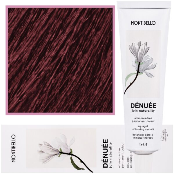 Montibello Denuee – naturalna wegańska farba do włosów bez amoniaku, 60 ml 6,77 | Intensywny Czerwony Ciemny Blond