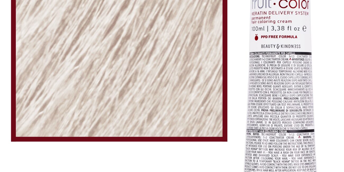 Alter Ego Technofruit Color – farba z keratyną do trwałej koloryzacji włosów, 100ml 10/2 | Blond Platynowo Irysowy