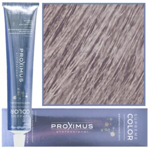 Proximus Supreme Color Nanotechnology – profesjonalna farba do włosów z kwasem hialuronowym, 100ml 9,12 | Bardzo Jasny Popielato Fioletowy Blond