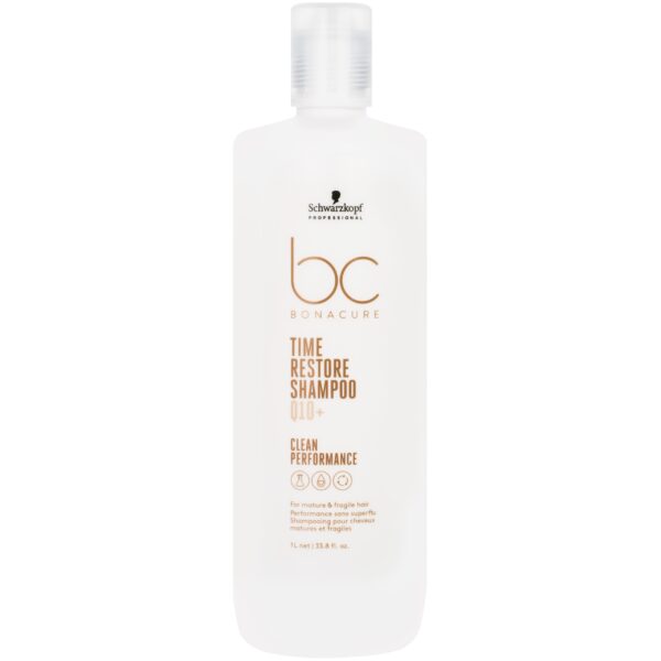 Schwarzkopf BC Time Restore - oczyszczający szampon do włosów z koenzymem Q10+, 1000ml