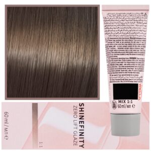 Wella Shinefinity Zero Lift Glaze - profesjonalna farba do włosów, 60ml 04/0 | Średni Naturalny Brąz