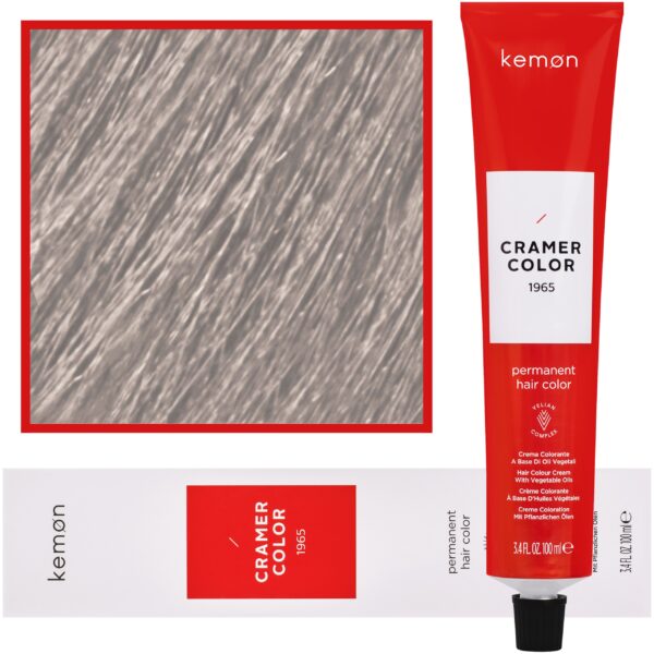 Kemon Cramer Color – kremowa farba do włosów z olejem kokosowym, 100ml 10,21 | Beżowy Popielaty Platynowy