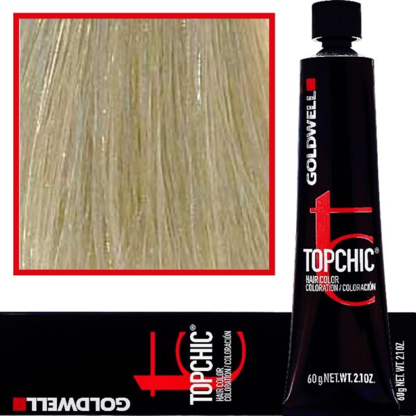 Goldwell Topchic - profesjonalna farba do włosów, 60ml 10-A Ekstra Jasny Popielaty Blond