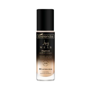 Bielenda Długotrwały podkład matujący 04 Natural Beige ceramidy + kolagen + koloidalne złoto