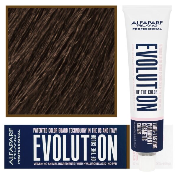 Alfaparf Evolution - wegańska farba do koloryzacji włosów, 60ml 6,7 | Ciemny Matowy Blond