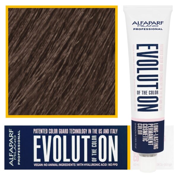Alfaparf Evolution - wegańska farba do koloryzacji włosów, 60ml 7,13 | Średni Złoty Popielaty Blond