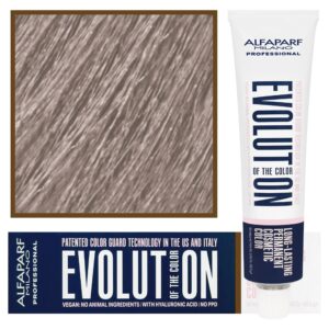 Alfaparf Evolution - wegańska farba do koloryzacji włosów, 60ml 9,21 Bardzo Jasny Popielaty Blond Irise