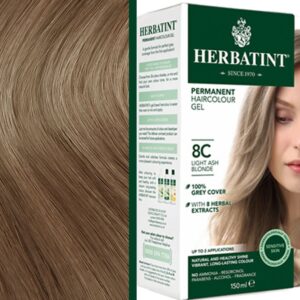 Herbatint trwała farba do włosów z ekstraktami ziołowymi 150ml 8C Jasny Popielaty Blond