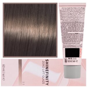 Wella Shinefinity Zero Lift Glaze - profesjonalna farba do włosów, 60ml 04/07 | Średni Naturalny Brązowy Brąz
