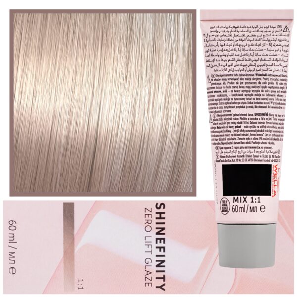 Wella Shinefinity Zero Lift Glaze - profesjonalna farba do włosów, 60ml 08/0 | Jasny Perłowy Blond
