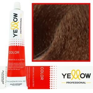 Alfaparf Yellow - trwała farba do włosów z aloesem i kiełkami pszenicy, 100ml 7 | Średni Naturalny Blond
