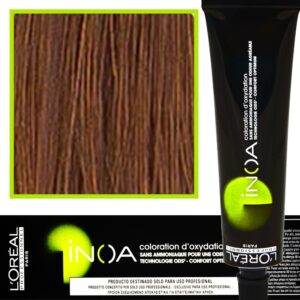 Loreal Inoa farba do włosów głęboki i trwały kolor dodatkowa ochrona włosa 60 ml 6.34 Ciemny Blond Złocisto - Miedziany