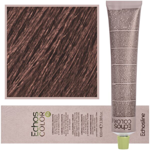 Echosline Echos Color Colouring Cream - wegańska farba do włosów, 100ml 6,402 | Zimna Miedź Dark Blond