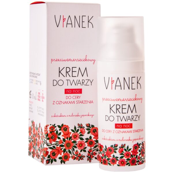 Vianek Przeciwzmarszczkowy krem do twarzy na noc 50 ml