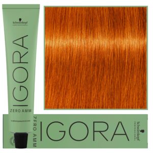 Schwarzkopf Professional Igora Zero Amm - profesjonalna farba do włosów bez amoniaku, 60ml 7-77  |  Średni Blond Miedziany Ekstra
