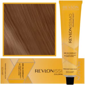 Revlon Revlonissimo Colorsmetique High Coverage - profesjonalna farba do siwych włosów, 60ml HC 6,34 | Ciemny Złoty Miedziany Blond