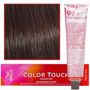 WELLA COLOR TOUCH profesjonalna farba do włosów 60 ml 4/57 Średni Brąz Mahoniowo-Brązowy