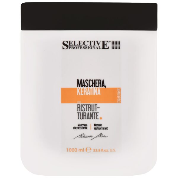 Selective Artistic Flair Keratin - regenerująca maska do włosów suchych i zniszczonych, 1000ml