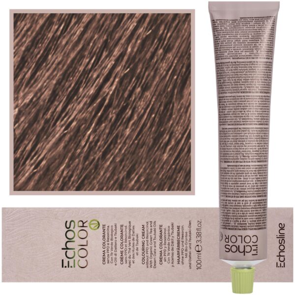 Echosline Echos Color Colouring Cream - wegańska farba do włosów, 100ml 8,7 | Piaskowy Jasny Blond