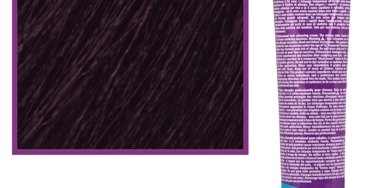 Fanola Crema Color farba - profesjonalny krem koloryzujący, 100 ml 6.2 | Ciemny Blond Fioletowy