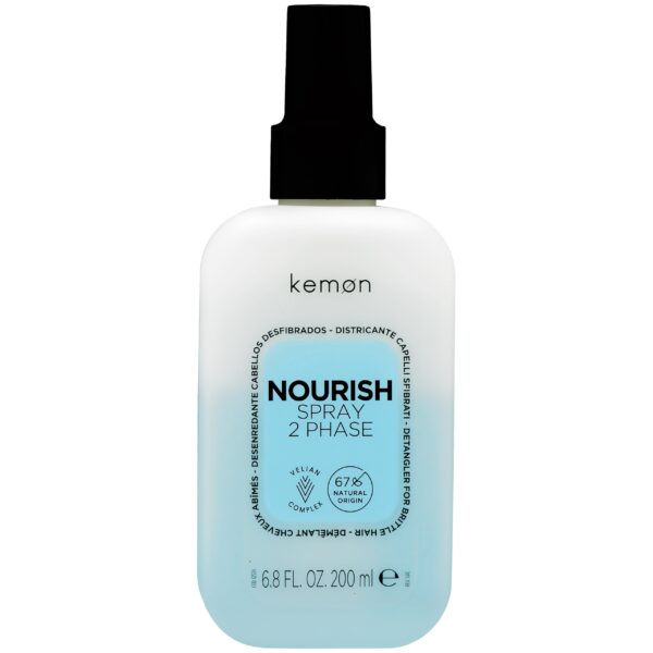 Kemon Nourish 2 Phase Detangler - dwufazowy spray do włosów zniszczonych, 200ml