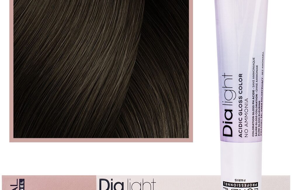 Loreal Dia Light - profesjonalna farba do włosów, 50ml 6.13 Ciemny Blond Popielato-Złocisty