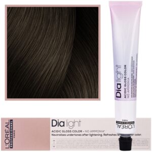 Loreal Dia Light - profesjonalna farba do włosów, 50ml 6.13 Ciemny Blond Popielato-Złocisty