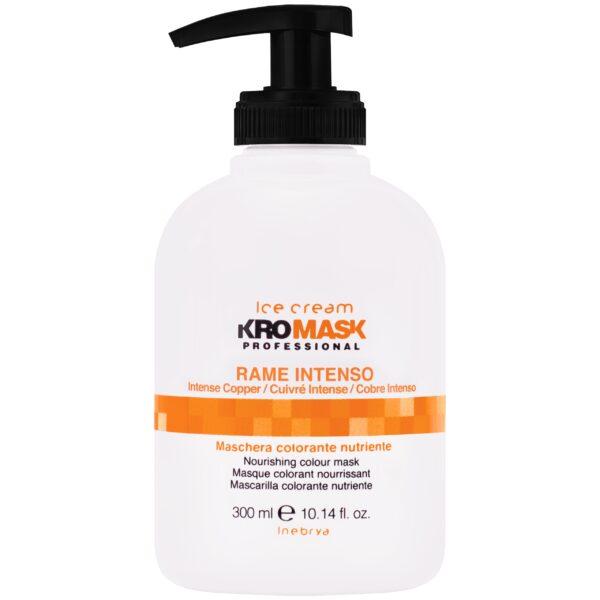 Inebrya Kromask - maska koloryzująca, różne kolory, 300ml Rame Intenso | Intensywna miedź