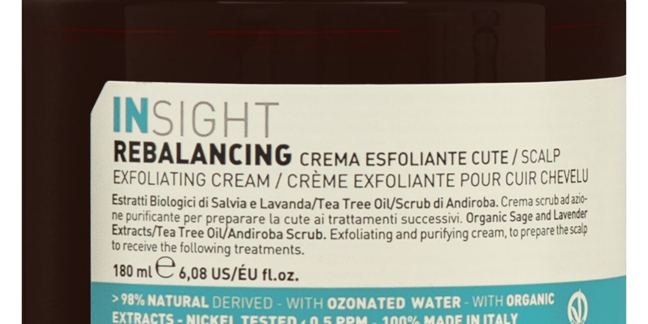 Insight Rebalancing Cream - peeling do przetłuszczającej się skóry głowy, 180ml