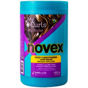 Novex My Curls My Style Mask - głęboko odżywcza maska do włosów kręconych i fal, 400g