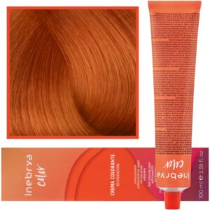 Inebrya Color - farba krem koloryzujący do włosów, 100ml 8/44 | Jasny Intensywny Miedziany Blond