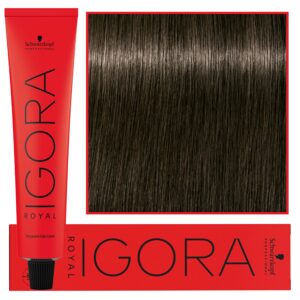 Schwarzkopf Professional Igora Royal - trwała farba do włosów o innowacyjnej formule, 60ml 5-1 | Jasny Brąz Cendre