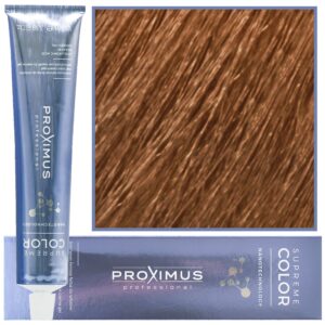 Proximus Supreme Color Nanotechnology – profesjonalna farba do włosów z kwasem hialuronowym, 100ml 9,41 | Bardzo Jasny Miedziano Popielaty Blond