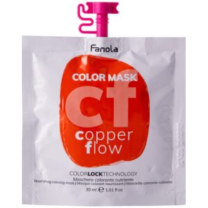 Fanola Color Mask koloryzująca maska do włosów, różne kolory 30ml Copper Flow