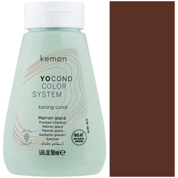 Kemon Yo Cond Color, koloryzująca odżywka do włosów, 150ml Marron Glace | Kasztan