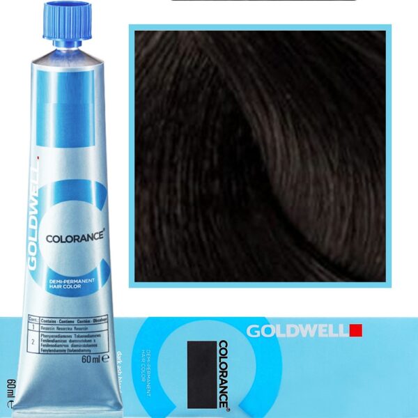 Goldwell Colorance - profesjonalna farba do półtrwałej koloryzacji, 60ml 4N | Średni Naturalny Brąz