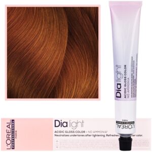 Loreal Dia Light - profesjonalna farba do włosów, 50ml 7.40 Blond Miedziany Intensywny