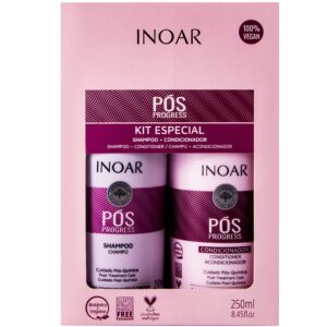 INOAR POS Progress szampon + odżywka po keratynowym prostowaniu 2x250ml