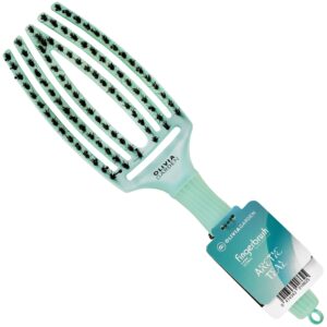 Olivia Garden Finger Brush Medium Arctic Lights - delikatna szczotka do włosów, różne kolory Arctic Teal | Arktyczna zieleń