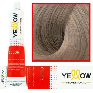 Alfaparf Yellow - trwała farba do włosów z aloesem i kiełkami pszenicy, 100ml 10,21 | Najjaśniejszy Fioletowy Popielaty Blond